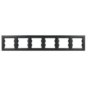 Рамка на 6 мест антрацит Asfora, EPH5800671