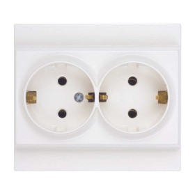 Розетка Nilson Moda біла 2-на з заземленням ( 21111025 )