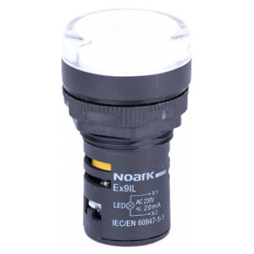 Сигнальний індикатор NOARK Ex9IL 2C w виступаючий 230В AC білий (105483)