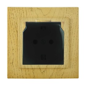 Розетка Nilson Touran клен 1-на з заземленням з кришкою ( 24281018 )