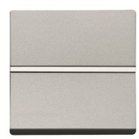Кнопковий вимикач ABB Zenit 2CLA220470N1301 N2204.7 PL 1НО (срібло)