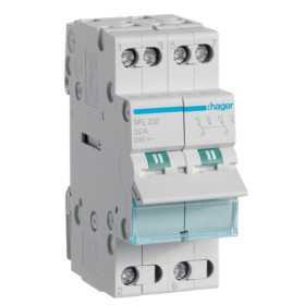 Перемикач Hager SFL232 (загальні точки знизу)