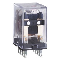 Промежуточное реле Chint NJDC-17(D)/2Z PLU DC 24В 10A 2 группы контактов кнопка тест (651134)