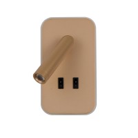 Бра, настінний світильник Italux WL-83957-1-GD Doria LED 1x8W 3000K 559Lm IP20 золотий