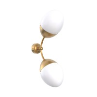 Бра, настенный светильник Pikart 35416-3 Burgeon Sconce E14 2x60W IP20 латунный