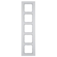 П'ятимісна пластикова рамка Berker B.7 10156424 (алюміній)