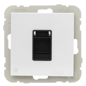 Компьютерная розетка Logus 21453 TBR RJ45 (Cat.5e) белая