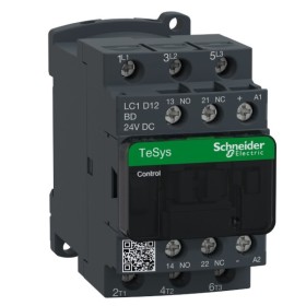 Контактор Schneider Electric LC1D12BD TeSys Deca 3Р, 12A, НО+НЗ 24В DC