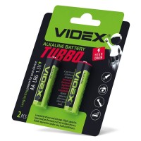 Лужна батарея Videx Turbo LR6 AA (LR6T/AA 2B) 2 шт