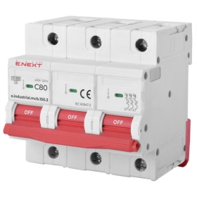 Модульный автоматический выключатель E.Next e.industrial.mcb.150.3.C80 3р 80А C (i0630035)