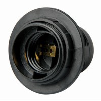 Патрон E.Next s9100007 Е27 з гайкою чорний