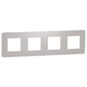 Четырехпостовая рамка Schneider Electric NU280824 (шампань/белый)