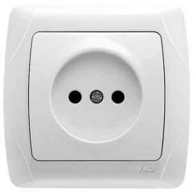 Розетка одноместная белая VIKO Carmen
