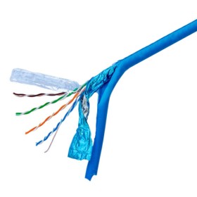 Мережевий кабель GEAR FTP cat.5e CCA (25%) 4 pairs 0.51mm + Al foil + BLUE (305м.)