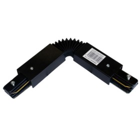 Гнучкий з'єднувач трекових шинопроводів Evrolight чорний (56801)