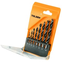 Комплект спіральних свердлів по дереву Tolsen (75626) 3-4-5-6-7-8-9-10мм (8шт)