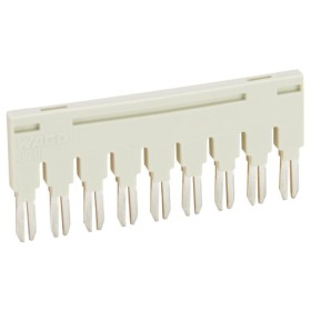 Ізольована гребінчаста перемичка Wago 870-409 на 9 контактів 18А (сіра)