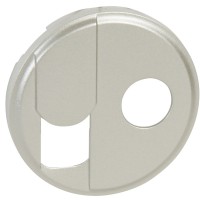 Накладка RJ-45 и TV розетки Legrand Celiane (068539) тип F (титан)