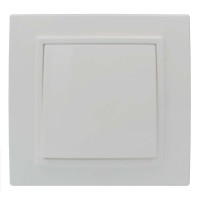 Вимикач ELBI ZENA білий 1кл з рамкою ( 500-010200-200 )