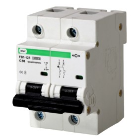 Автоматический выключатель Promfactor ECO FB1-125 2P C 80A 10кА (FB1C2080)