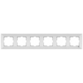 Шестиместная рамка горизонтальная Meridian, белый