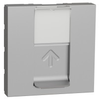Накладка для розетки RJ45 Schneider Electric NU941130 2М (алюміній)