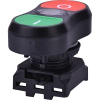 Сдвоенная кнопка-модуль «ON/OFF» с подсветкой ETI 004771393 EGTI-S (бесцветная)