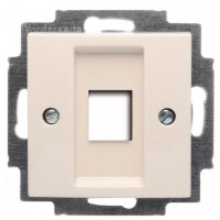 Накладка комп'ютерної розетки ABB Basic 55 2561-92-507 (слонова кістка)