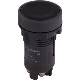 Пластикова кнопка E.Next e.mb.ea21 1NO без фіксації чорна (p0810125)