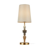 Настільна лампа Italux TB-84678A-AB Moren E27 1x60W IP20 бежева