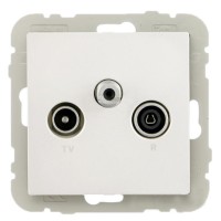 Телевизионная конечная розетка Logus 21543 TBR R TV-SAT белая