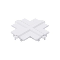 Заглушка X-образная для врезного шинопровода Kloodi KDTR-RL265 WH белая