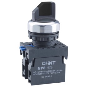 Переключатель Chint NP8-20X/312 2NO с фиксацией черная IP65 (578131)