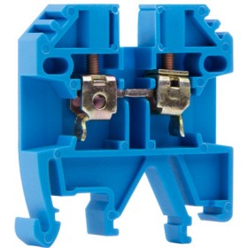 Наборная клеммная колодка E.Next e.tc.din.pro.2.5.blue на DIN-рейке синяя (p049022)