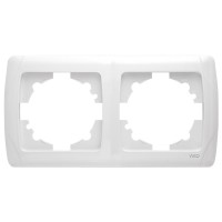 Рамка подвійна горизонтальна VIKO Carmen біла