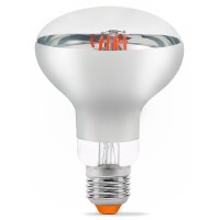 Филаментная фитолампа Videx Filament R80FF E27 9 Вт 1200K (VL-R80FF-09271) для растений