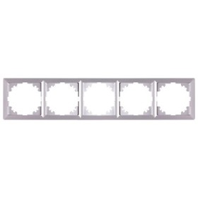 Рамка 5-местная E.Next e.lux.10104L.5.fr.aluminium алюминий (ins0040093)