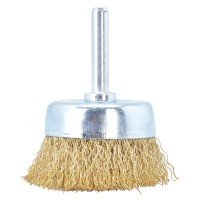Щетка чашка Tolsen (77548) 50х6.4мм из гофрированной латунированной проволоки 0.3мм