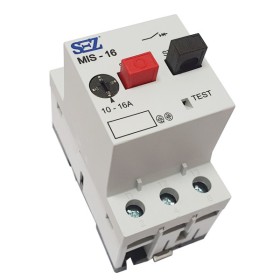 Автомат захисту двигуна Sez MIS25-16 (10-16А) з тепловим та електромагнітним розчіплювачем