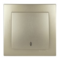 Вимикач Nilson Touran золото 1кл прохідний ( 24151007 )
