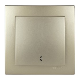 Вимикач Nilson Touran золото 1кл прохідний ( 24151007 )