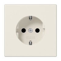 Розетка с накладкой Jung LS LS1520 с заземлением слоновая кость