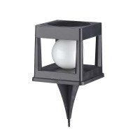 Вуличний світильник на сонячній батареї Goldlux 329486 Cubo LED 4000K IP44 чорний