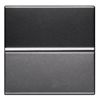 Одноклавішний прохідний вимикач ABB Zenit N2202 AN 2М (антрацит)