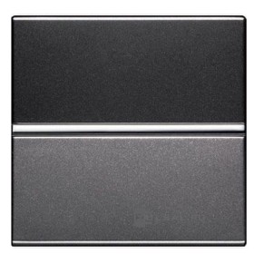 Одноклавишный проходной выключатель ABB Zenit N2202 AN 2М (антрацит)