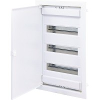 Металопластиковий електрощит ETI 001101027 ECG42 36+6 М з металевими білими дверцятами