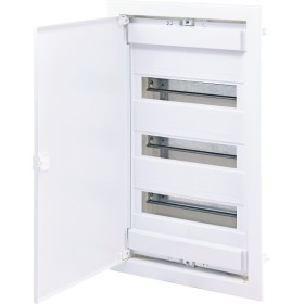 Металопластиковий електрощит ETI 001101027 ECG42 36+6 М з металевими білими дверцятами