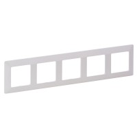 Рамка пятиместная Legrand Valena Life белая