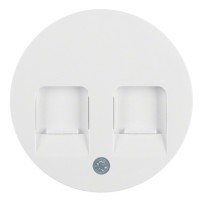 Накладка для супортів під 2 модулі RJ12/RJ45 полярна білизна Berker Rx