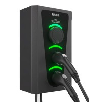 Побутова зарядна станція для електромобілів Octa Energy W336-С22-C1-C1 Wall на 36кВт із 3 портами (Type 2 Type 1 Type 1)